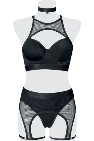 Grey Velvet Erotikset Wäsche-Set