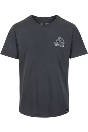 Recovered Clothing NFL Raiders College Black Washed T-Shirt