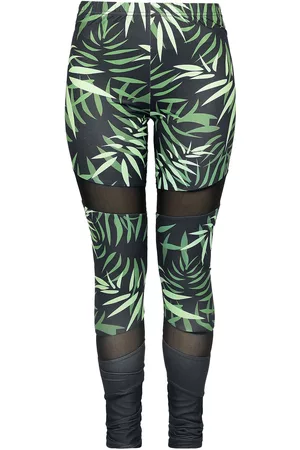 RED by EMP Leggings with bambus print and mesh inserts Leggings