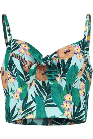 Hell Bunny Ululani Crop Top Girl-Top