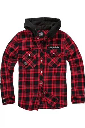Iron Maiden Check Shirt Hooded Eddie Hemd