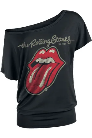 The Rolling Stones Plastered Tongue Girl-Shirt
