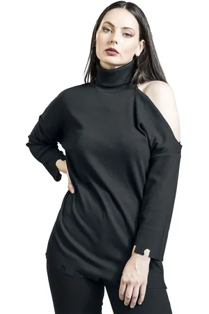 Gothicana Langarmshirt im Destroyed Look Girl-Longsleeve