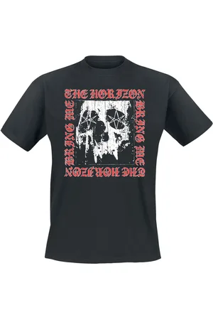 Bring Me The Horizon Metal Logo Skull T-Shirt