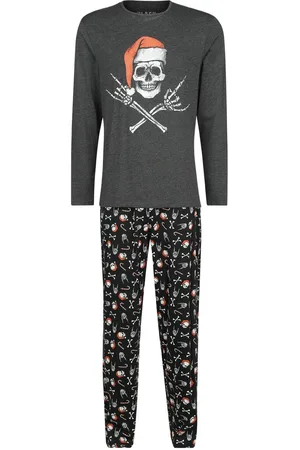 EMP Pyjama with Christmas Skull Print Pyjama