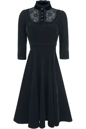 H&R London Nightshade Velvet Dress Kleid
