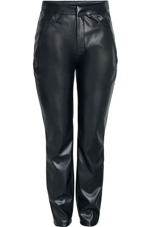 Noisy May NMAndy Moni PU HW Ankle Pants Girl-Hose