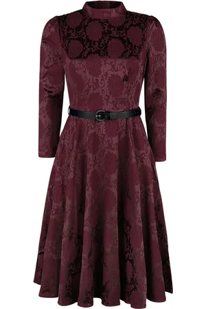 H&R London Chevron Red Swing Dress Kleid