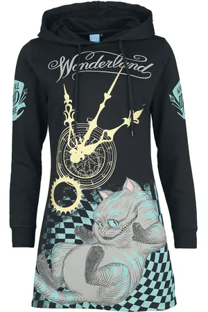 Alice im Wunderland Mad Cat Kapuzenkleid