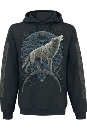 Spiral Celtic Wolf Kapuzenpulli