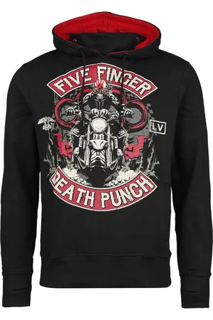 Five Finger Death Punch Biker Badge Kapuzenpulli