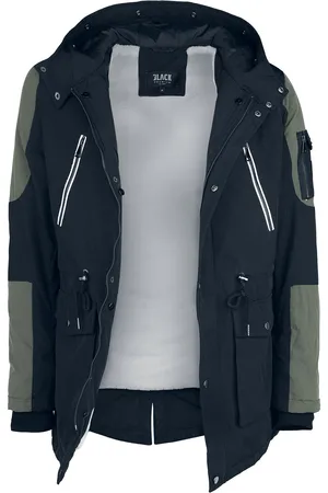 EMP Lässige Winterjacke mit Kunstfellkragen Winterjacke