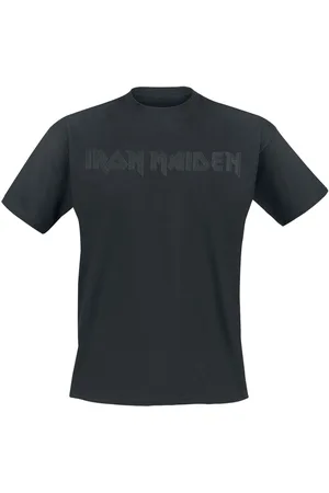 Iron Maiden Black On Black Logo T-Shirt