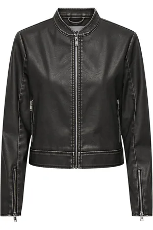 ONLY Onlmindy Faux Leather Washed Jacket Girl-Jacke