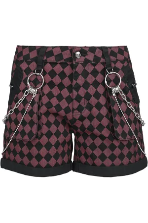 Rock Rebel Checkerboard Shorts Girl-Shorts
