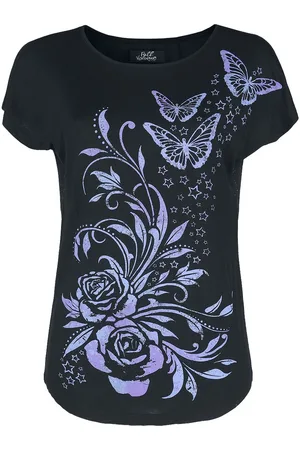 Full Volume T-Shirt mit Print und Meshrücken Girl-Shirt