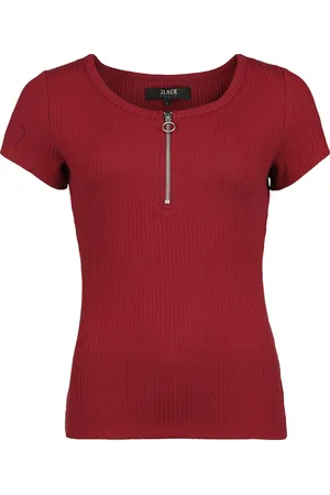 EMP Rib T-Shirt with Zipper Girl-Shirt