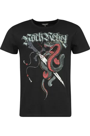 Rock Rebel T-Shirt With Old Skool Print T-Shirt