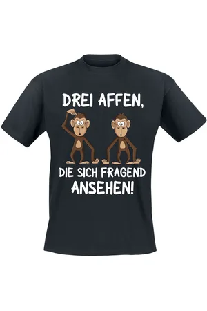 Tierisch Drei Affen, die sich fragend ansehen! T-Shirt