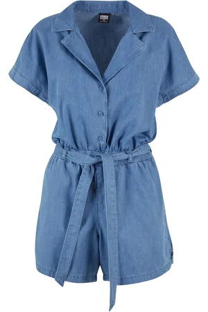 Urban classics Ladies Light Denim Resort Jumpsuit Jumpsuit
