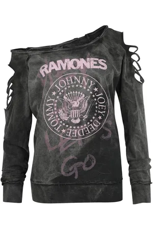 RAMONES Pink Logo Girl-Sweat-Shirt