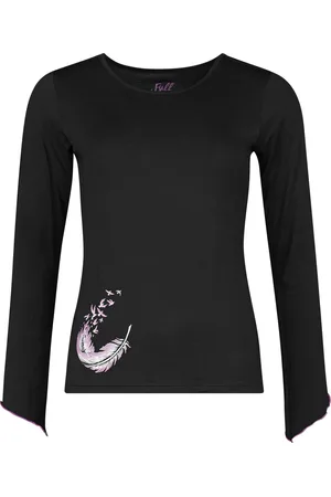 Full Volume Longsleeve With Wing And Feather Print Girl-Longsleeve
