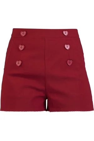 Voodoo Vixen Heart Button Shorts Girl-Shorts