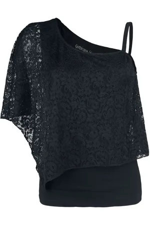 Gothicana Soft Shoulder Girl-Shirt