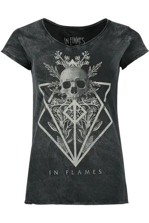 IN FLAMES Skull Girl-Shirt