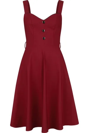 Voodoo Vixen Heart Nuckle Flare Dress Kleid