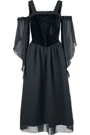 Gothicana Dress with Embroidery and Lacing Kleid