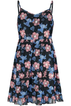 Disney Red And Blue Floral Kleid
