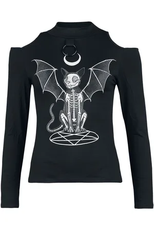Gothicana Longsleeve With Cut-Out Shoulders Girl-Longsleeve