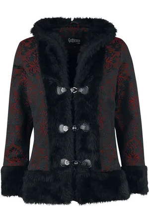 Gothicana Brocade Jacket With Teddy Fur Details Girl-Jacke
