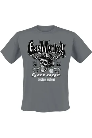 Gas Monkey Garage Custom Motors Skull T-Shirt