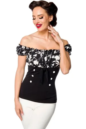 Belsira Schulterfreies Oberteil Girl-Shirt