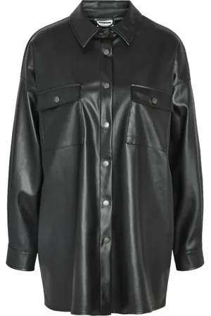 Noisy May NMFLANNY L/S OVERSIZE PU SHIRT NOOS Girl-Shirt