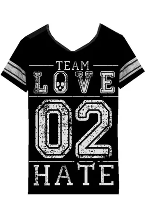 Heartless Team Love To Hate Varsity T Girl-Shirt