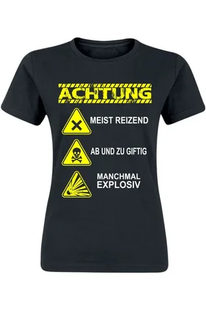 Sprüche ACHTUNG - manchmal reizend - ab und zu giftig - manchmal explosiv Girl-Shirt