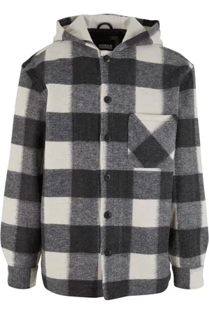 Urban classics Big Check Jacket With Hood Jacke
