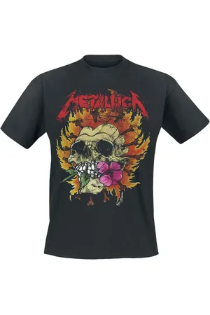 Metallica Flower Skull T-Shirt