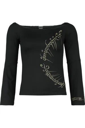 Herr der Ringe Ring Inscription Girl-Longsleeve