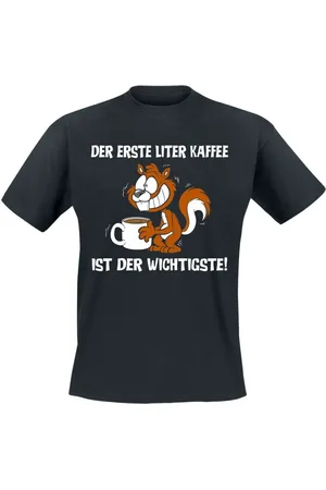 Tierisch Der erste Liter Kaffee ist der wichtigste! T-Shirt