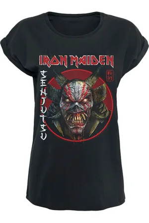 Iron Maiden Senjutsu Eddie Face Circle Girl-Shirt