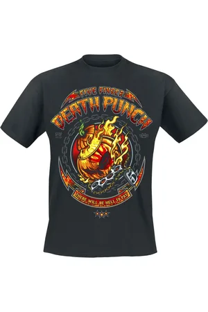 Five Finger Death Punch Burning Pumpkin Halloween T-Shirt