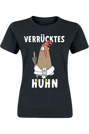 Tierisch Verrücktes Huhn Girl-Shirt