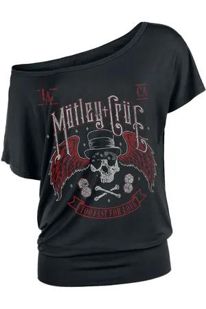 Motley Crue Biker Skull Girl-Shirt