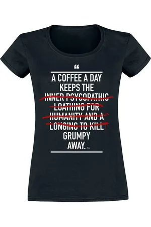 Goodie Two Sleeves A Coffee A Day Girl-Shirt