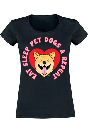 Goodie Two Sleeves Eat Sleep Pet Dogs Repeat Girl-Shirt