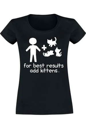 Goodie Two Sleeves For Best Results Add Kittens Girl-Shirt